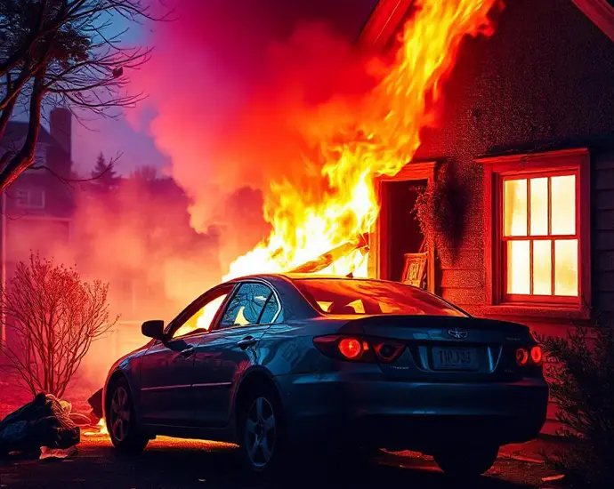 3 goede redenen waarom verzekeren belangrijk is 1 Als je huis en je auto afbranden, mag je hopen dat je goed verzekerd bent © Alleverzekeringenopeenrij.nl